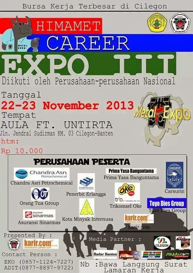 informasi cilegon job fair 2013 himamet career expo 1