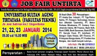 Permalink to Informasi Job Fair FT UNTIRTA Januari 2014